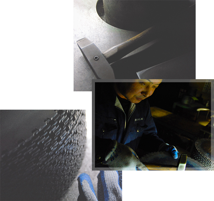 SGMのチップソー製造工程の画像